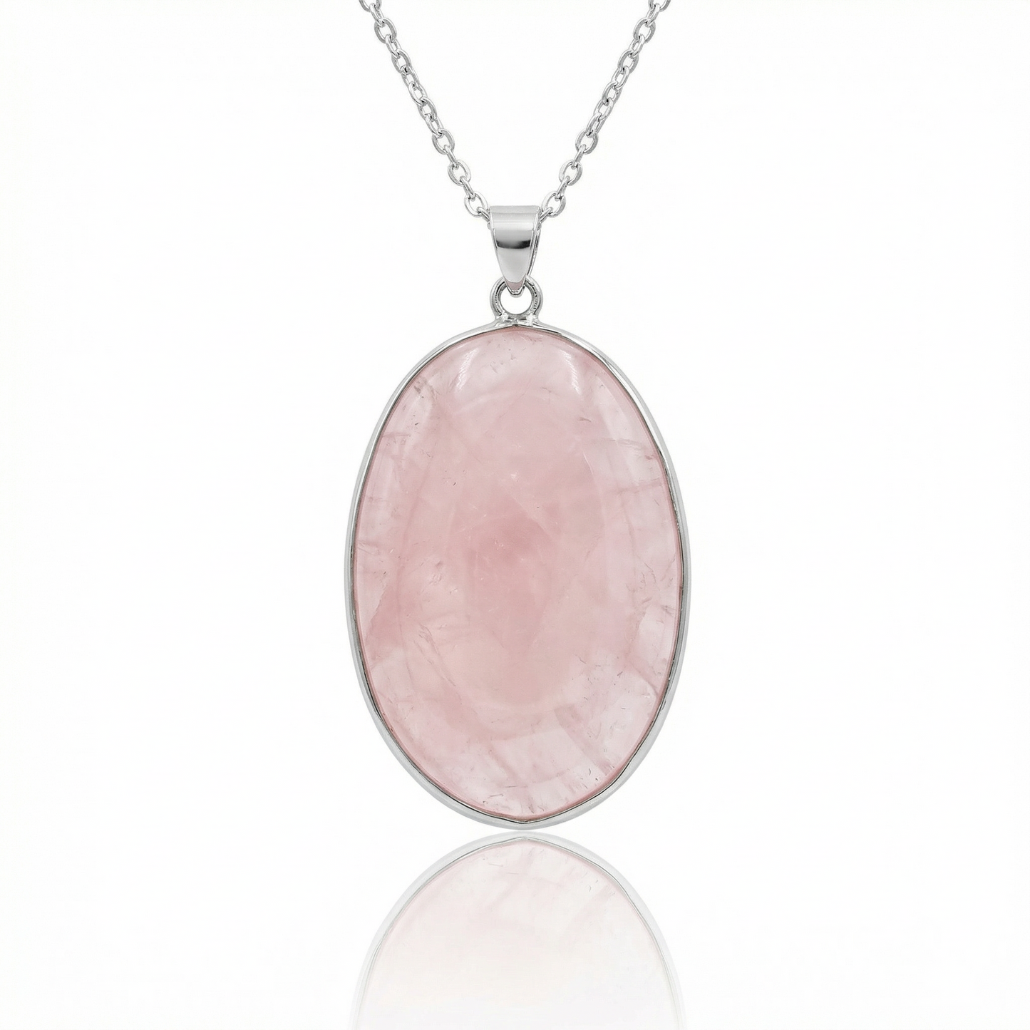 Pendentif Quartz rose – Pierre roulée