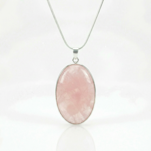 Pendentif Quartz rose – Pierre roulée