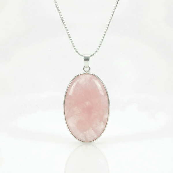 Pendentif Quartz rose – Pierre roulée