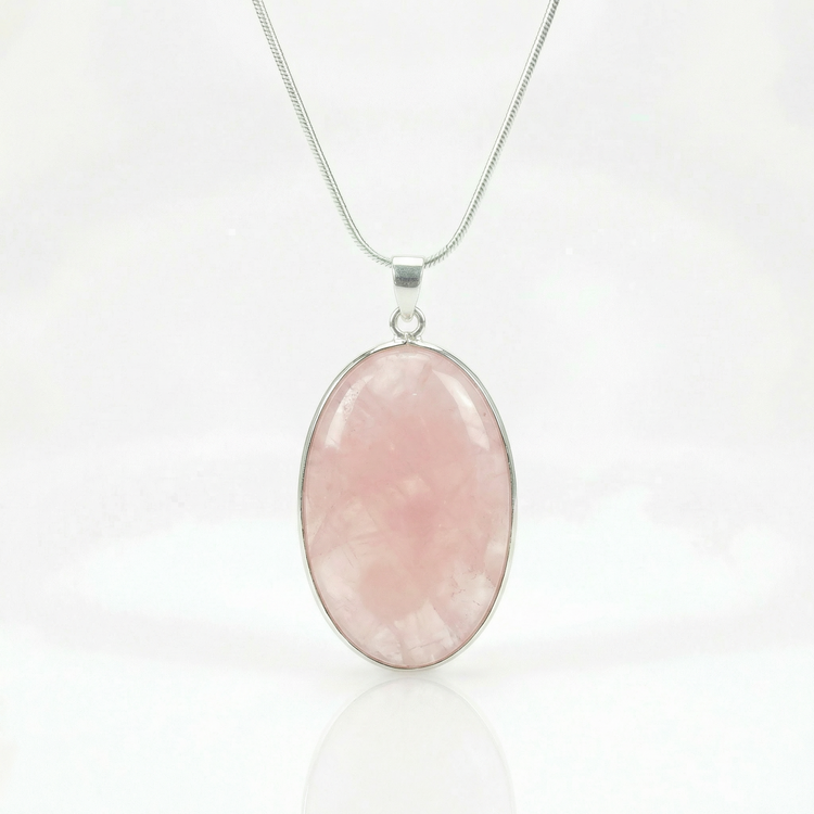 Pendentif Quartz rose – Pierre roulée