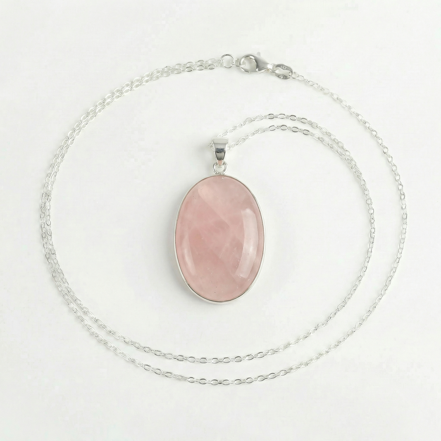 Pendentif Quartz rose – Pierre roulée