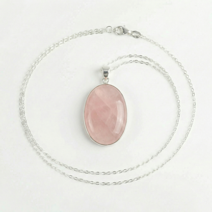 Pendentif Quartz rose – Pierre roulée