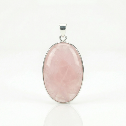 Pendentif Quartz rose – Pierre roulée