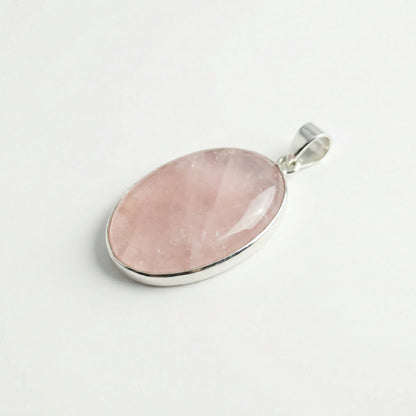 Pendentif Quartz rose – Pierre roulée