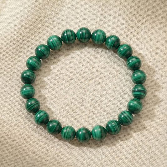 Bracelet "Purification" en Malachite Véritable