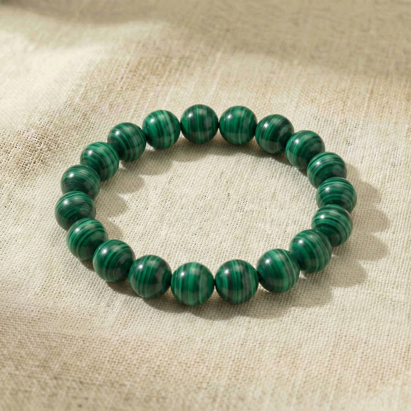 Bracelet "Purification" en Malachite Véritable