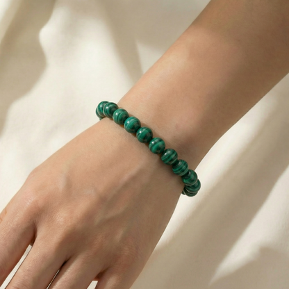 Bracelet "Purification" en Malachite Véritable