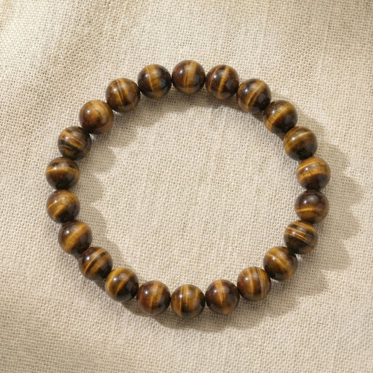 Bracelet "Confiance & Sécurité" en Oeil de Tigre