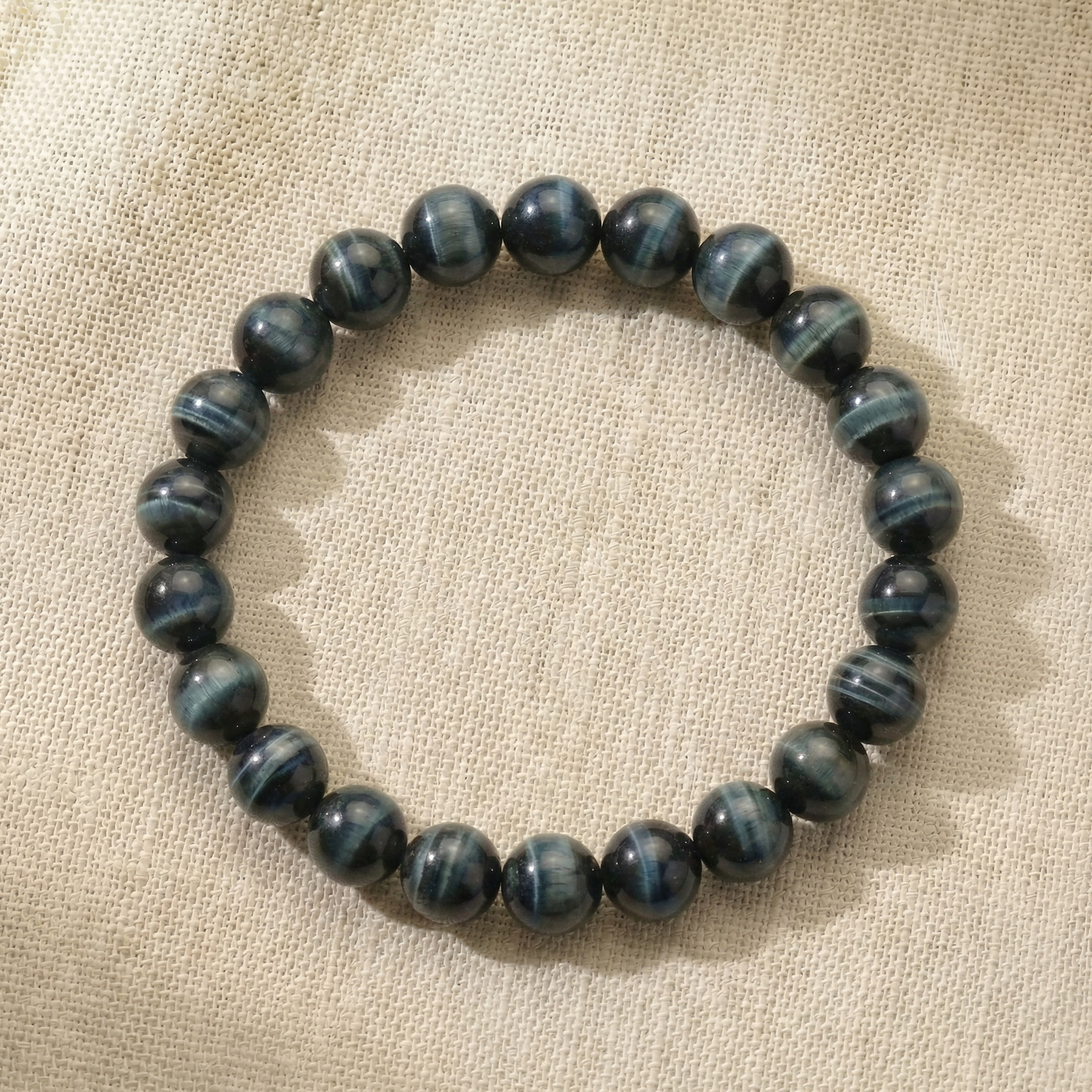 Bracelet "Ange Gardien" en Oeil de Faucon